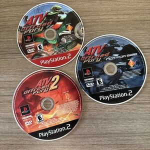 Sony PlayStation 2 PS2 ATV Offroad Fury 1‎ & 2 Tested Disc Discs Only